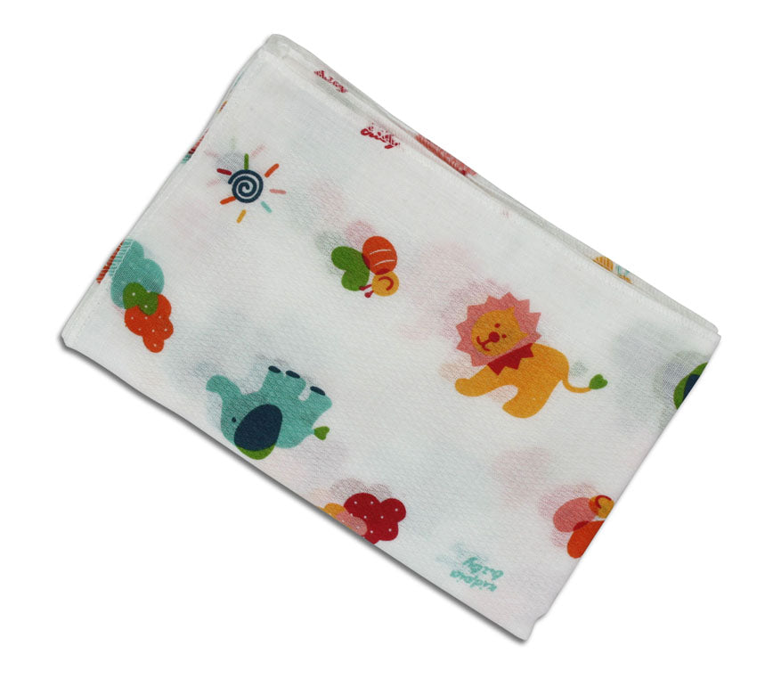 1-Pack of Cotton Handkerchiefs - Squares for Children and Adults - Style NN8 - farangshop-co