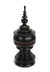 Burmese lacquerware offering vessel, known as hsun ok or soon-oke, black, 27cm high - farangshop-co
