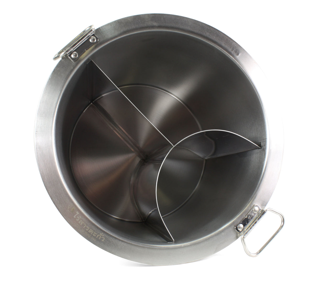 Very large Thai 3 compartment Noodle Cooking Pot, 36cm size - farangshop-co