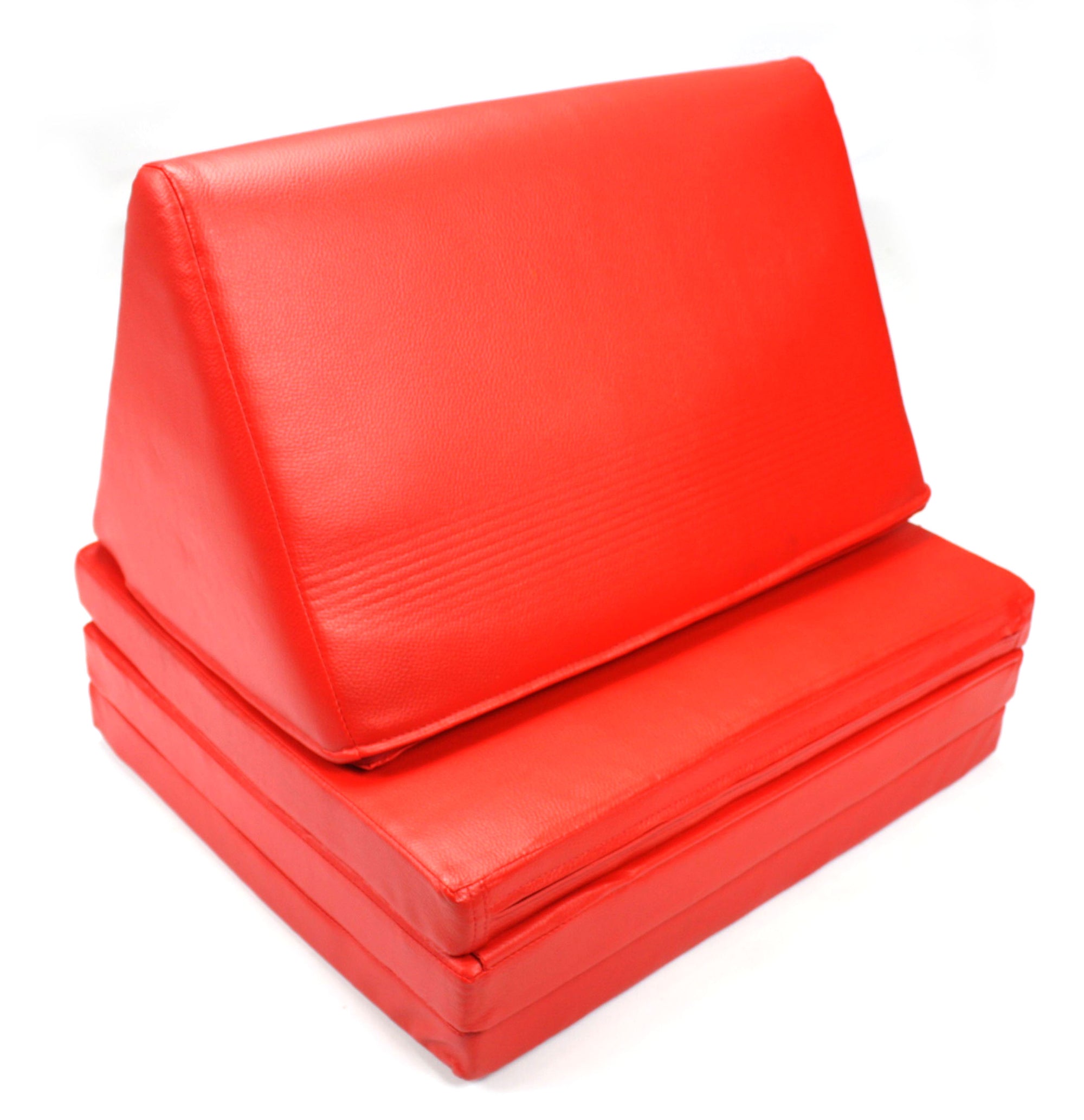 Waterproof Red Vinyl three fold Thai Cushion - farangshop-co