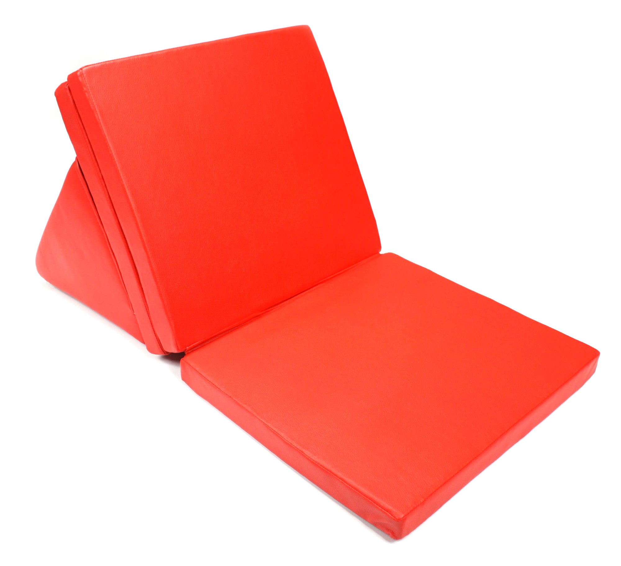 Waterproof Red Vinyl three fold Thai Cushion - farangshop-co