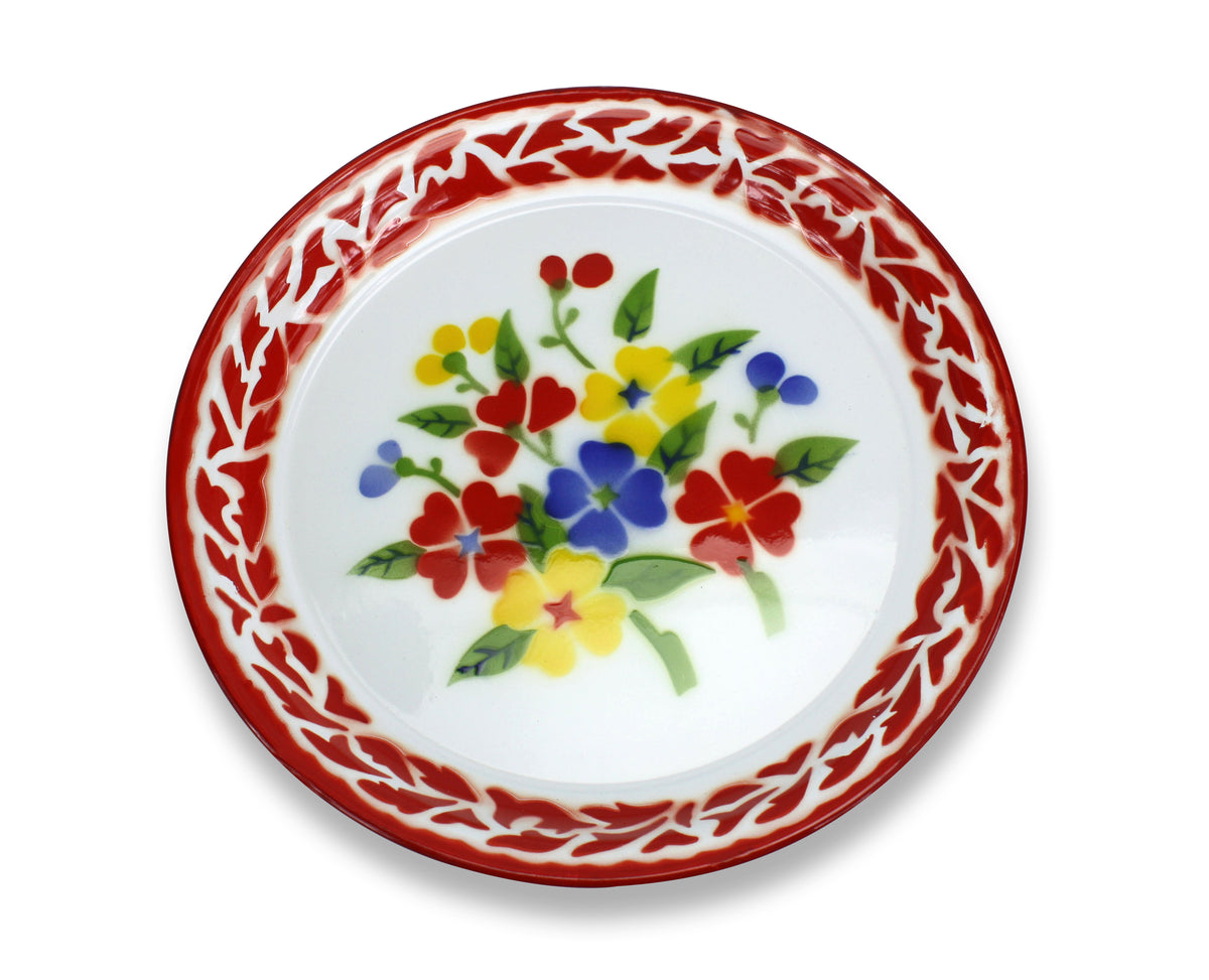 Thai Tard - traditional enamel serving plate; 2 sizes - farangshop-co