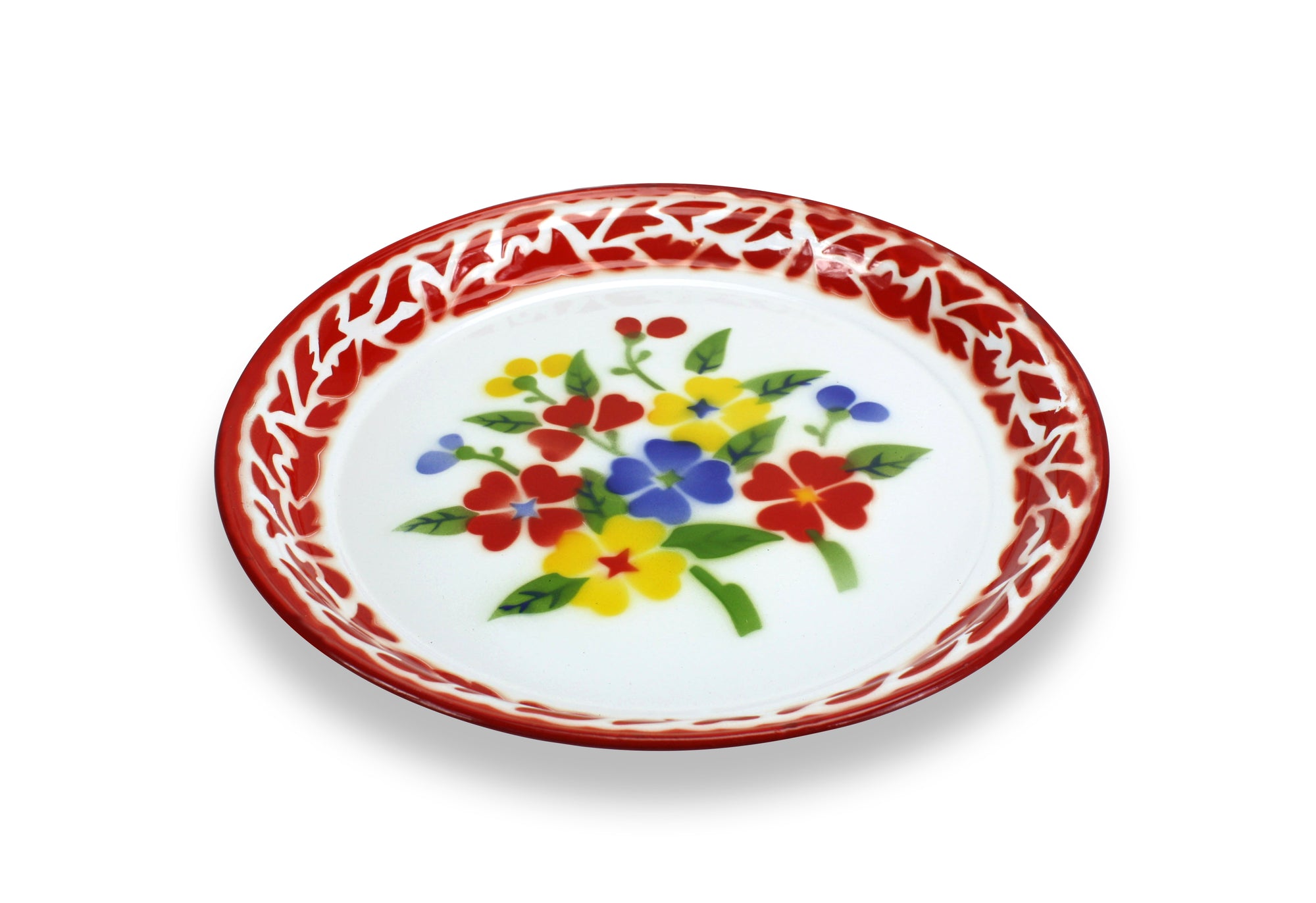 Thai Tard - traditional enamel serving plate; 2 sizes - farangshop-co