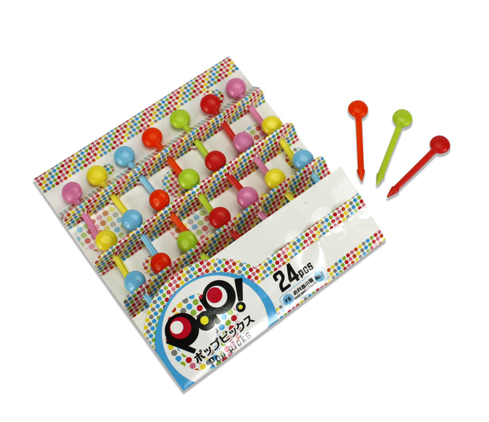 Cute Japanese Food Picks for Kids Bento Box Lunch - 24 x Pop Picks - farangshop-co