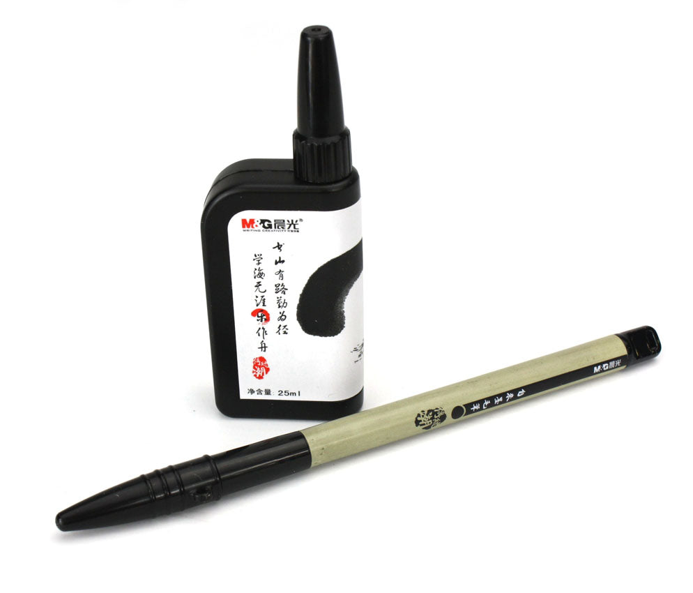 Calligraphy Brush Pen with Refillable Ink for Japanese - Chinese Calligraphy, HAWB0243 - farangshop-co