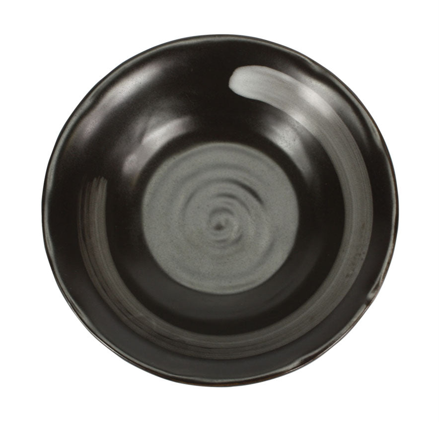 Japanese Style Ceramic Tempura Dipping Bowl, Snack Bowl, 14.5cm. Tenmoku Glaze. - farangshop-co