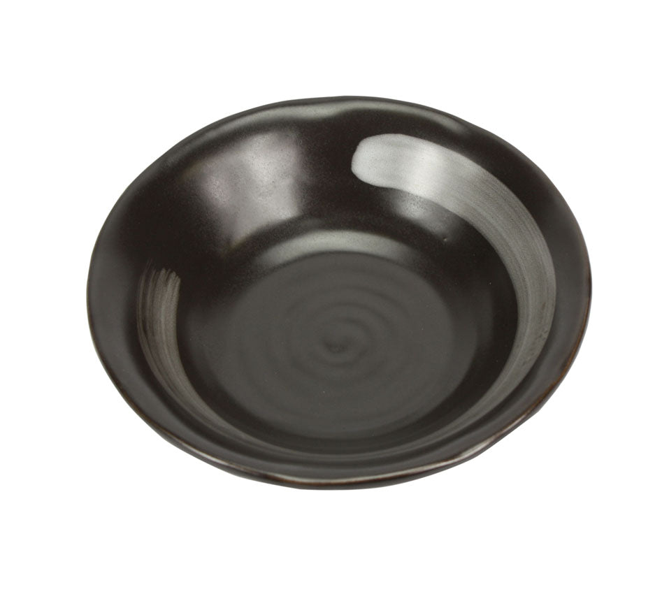 Japanese Style Ceramic Tempura Dipping Bowl, Snack Bowl, 14.5cm. Tenmoku Glaze. - farangshop-co