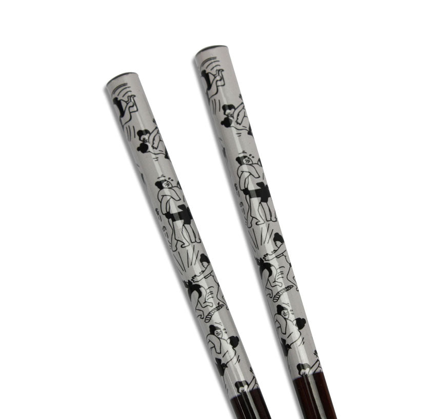 Japanese Chopsticks, Hashi - sumo wrestlers design - farangshop-co