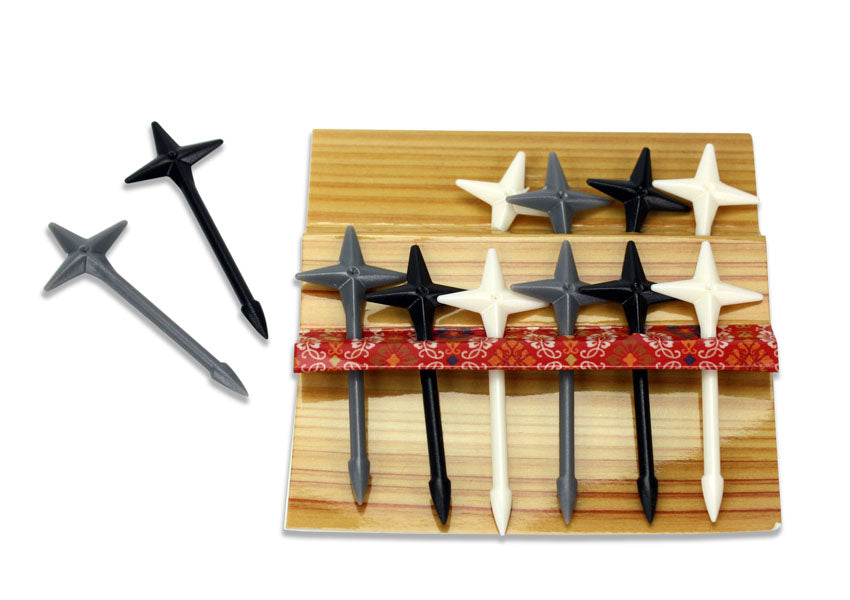 Cute Japanese Food Picks for Kids Bento Box Lunch - Ninja Star Shuriken, 12 per pack - farangshop-co