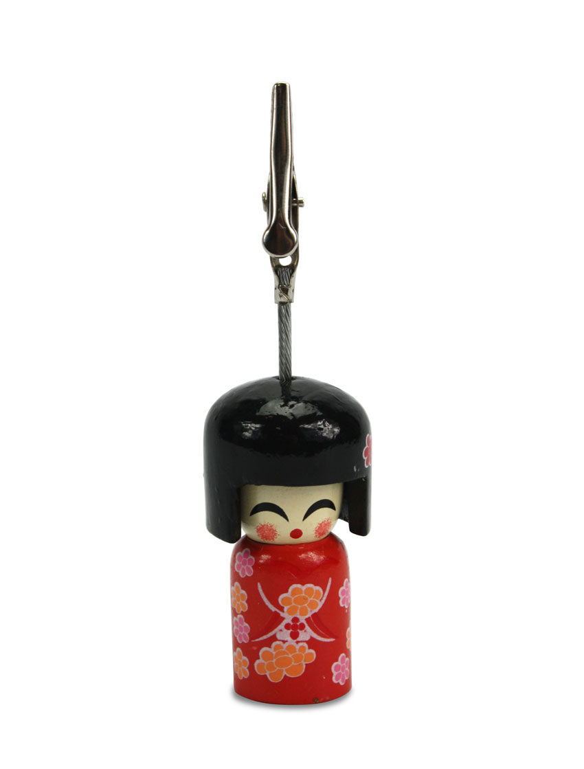 Japanese Kokeshi Doll Memo Holder - farangshop-co