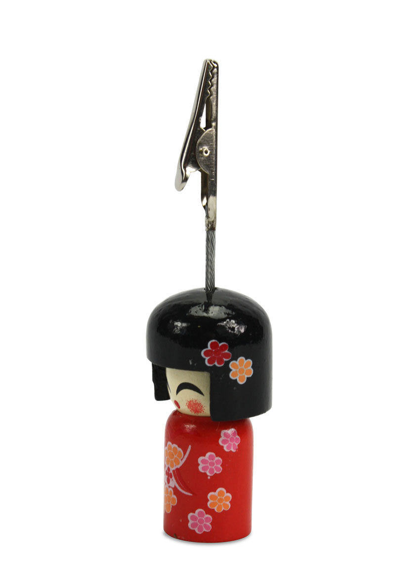 Japanese Kokeshi Doll Memo Holder - farangshop-co