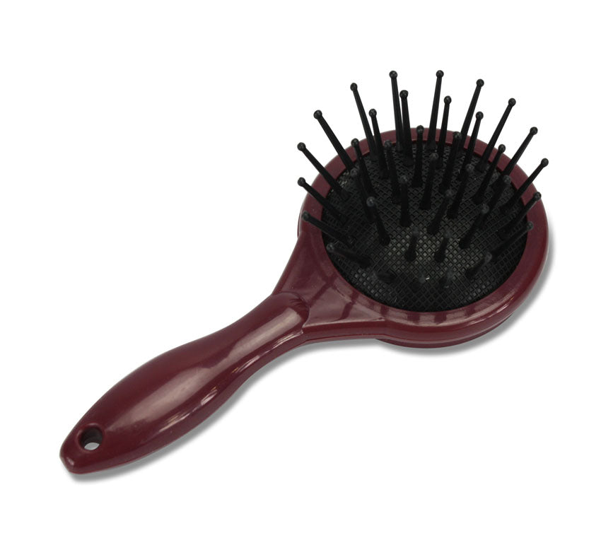 Small Japanese Style Hairbrush with Make-up Mirror - farangshop-co