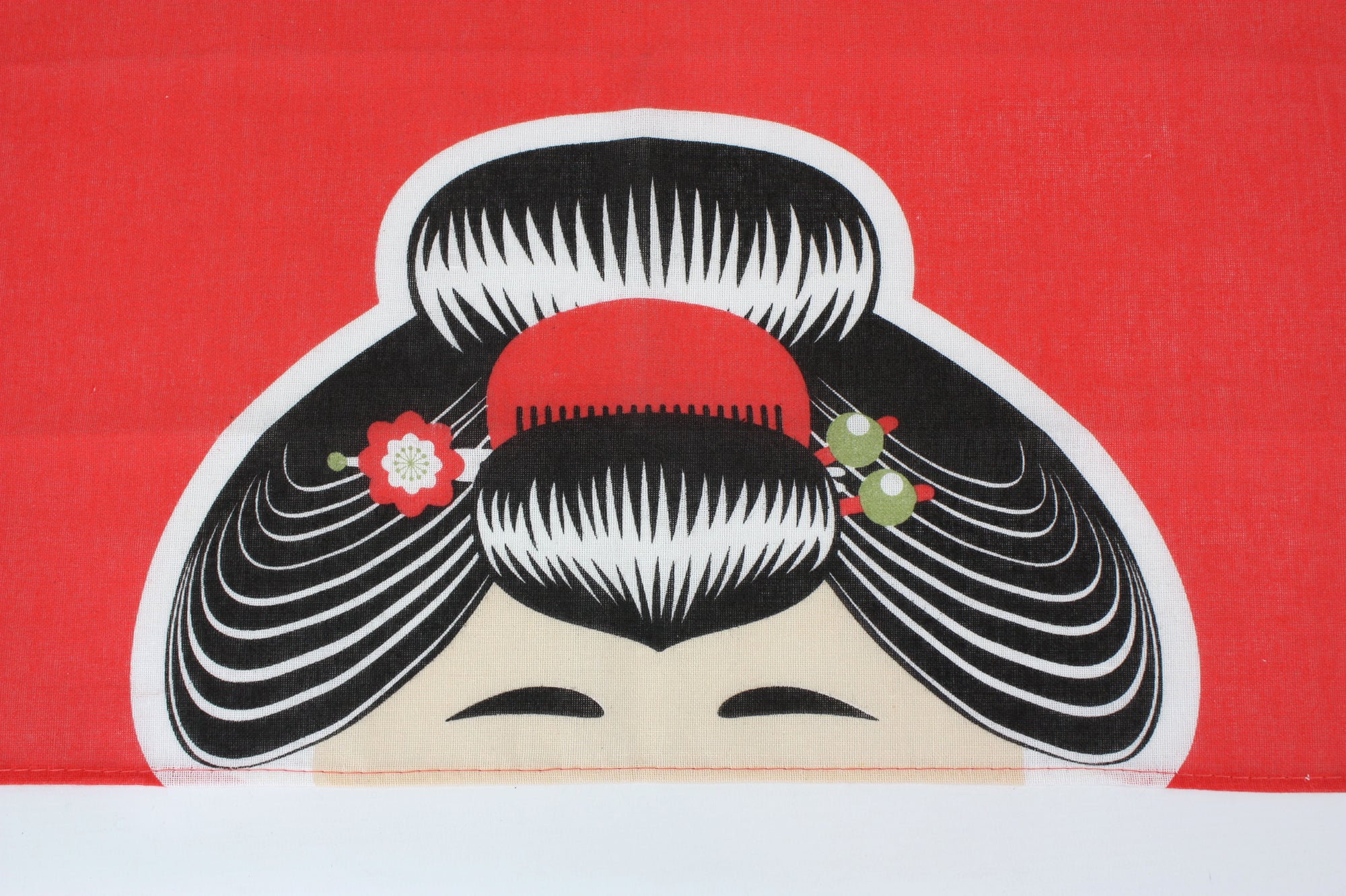 Japanese Head Covering Cloth, Machi Musume Style, 87cm x 35cm Bandana Style Cotton Hand Towel - farangshop-co