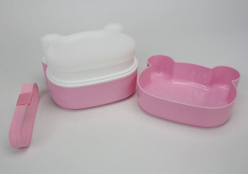 Cute Japanese Kids Bento Lunch Box - Pink Pig Design - farangshop-co