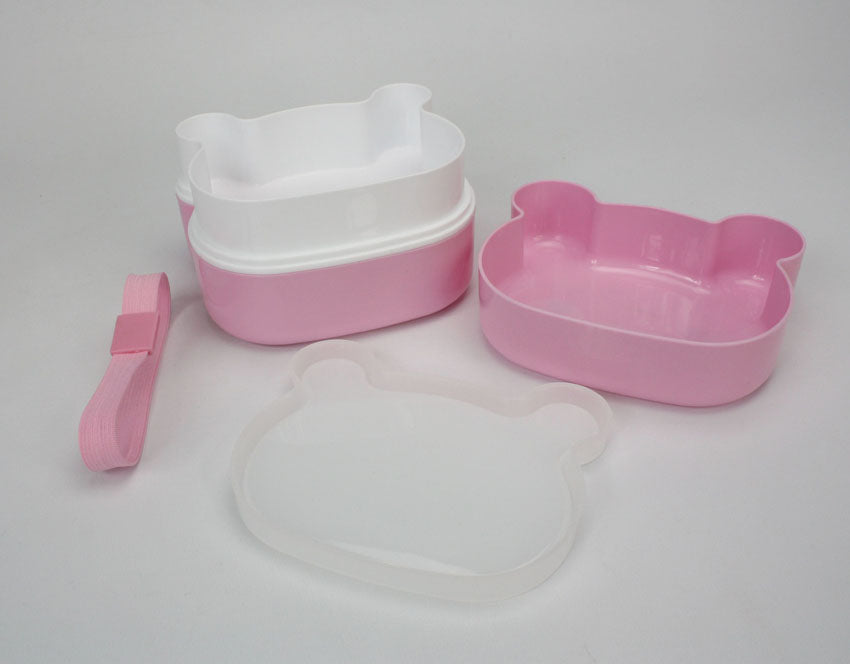Cute Japanese Kids Bento Lunch Box - Pink Pig Design - farangshop-co