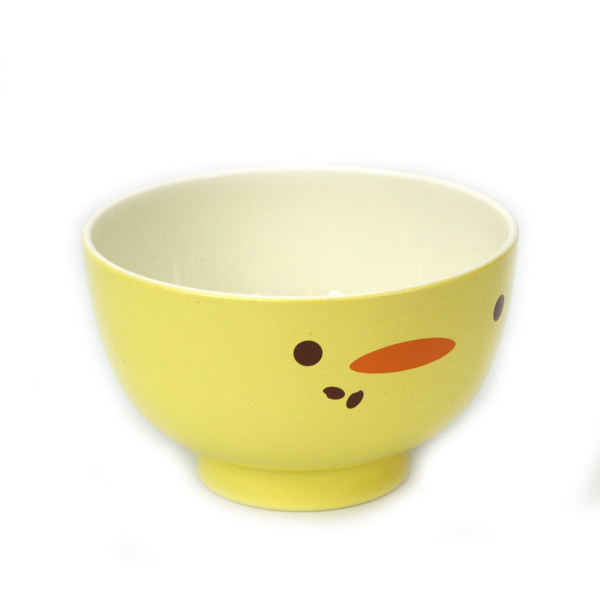 Japanese Lacquer Rice Food Bowl for Kids, Chick Design - farangshop-co