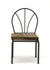 Small Iron and Wood Chair for display purposes, 14cm high - farangshop-co