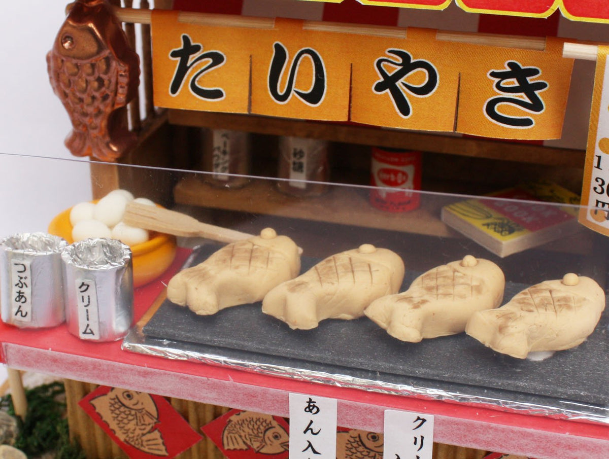 Japanese Model Building Kit, Showa Taiyaki Stall Shop, Billy 8537 - farangshop-co