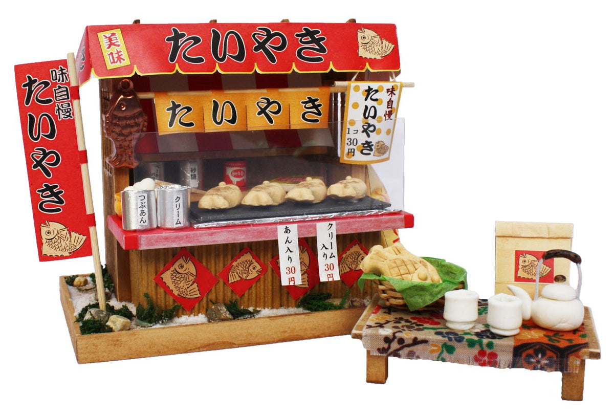 Japanese Model Building Kit, Showa Taiyaki Stall Shop, Billy 8537 - farangshop-co