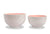 Japanese Food Bowl, Noodle Bowl, White with Rose Pink Interior, 16cm - farangshop-co