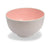 Japanese Food Bowl, Noodle Bowl, White with Rose Pink Interior, 13.6cm - farangshop-co