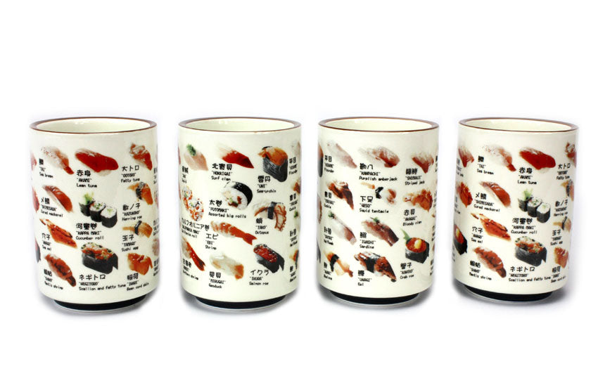 Japanese Ceramic Sushi Yunomi Cup - for Sake, Rice Wine or Green Tea - farangshop-co