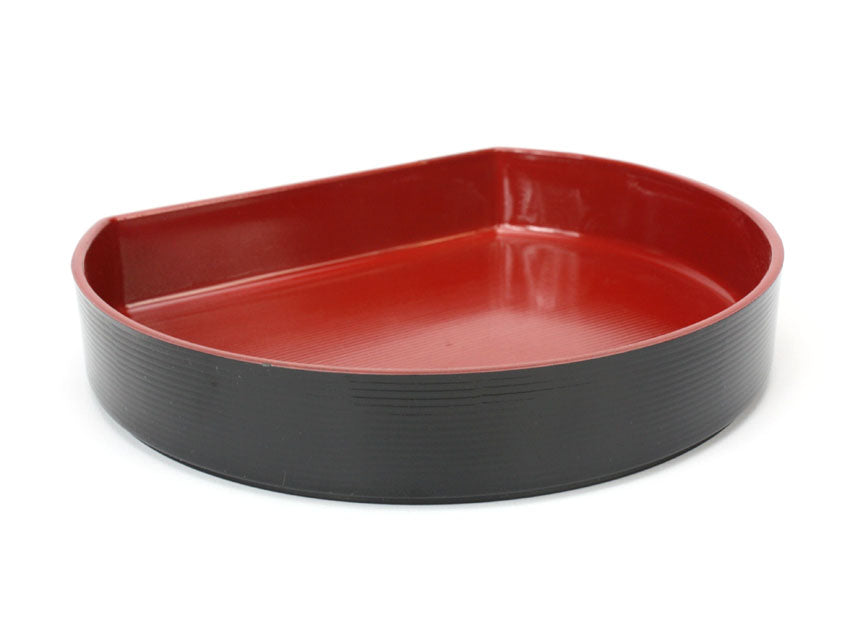 Japanese Lacquer Sushi - Sashimi Tray, Black exterior - farangshop-co