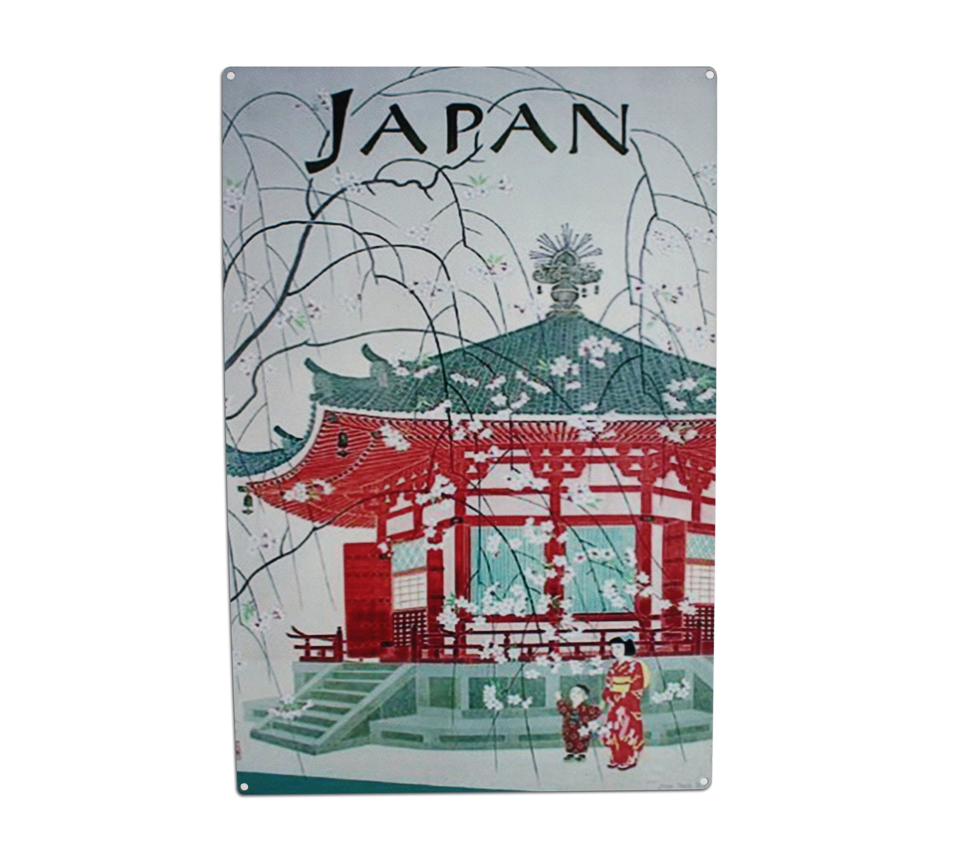 Vintage Japanese metal signs, 30cm x 20cm; Choice of designs - farangshop-co