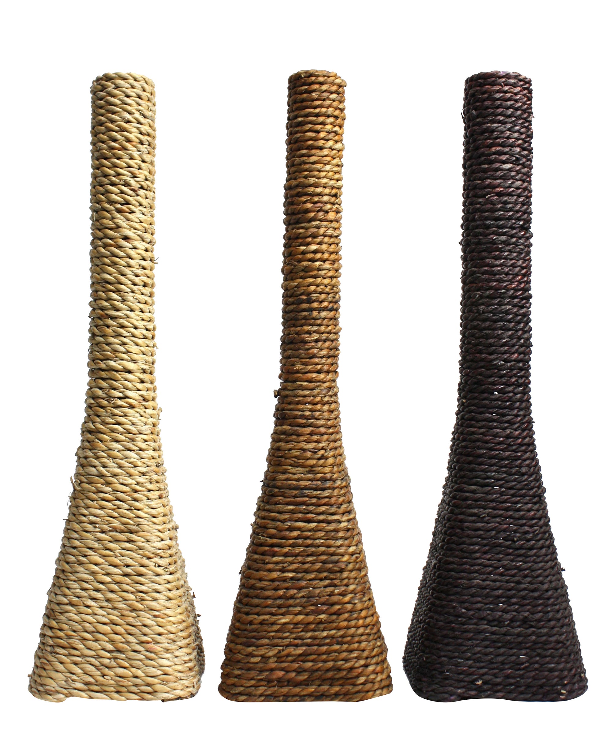 Thai Water Hyacinth Vases, 50cm high - 3 colours available. - farangshop-co