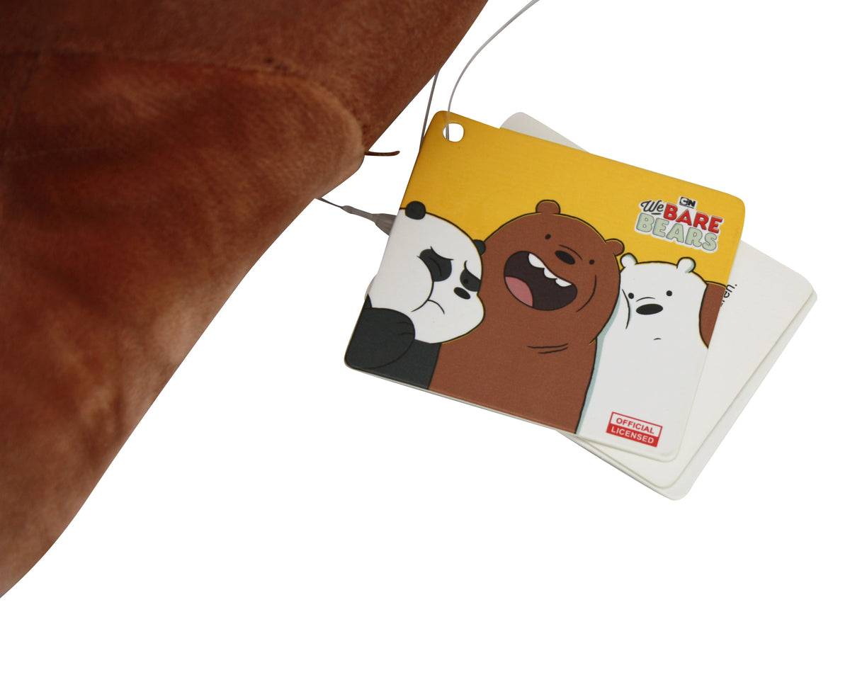 We Bare Bears Grizz Plush Soft Toy, 30cm - farangshop-co