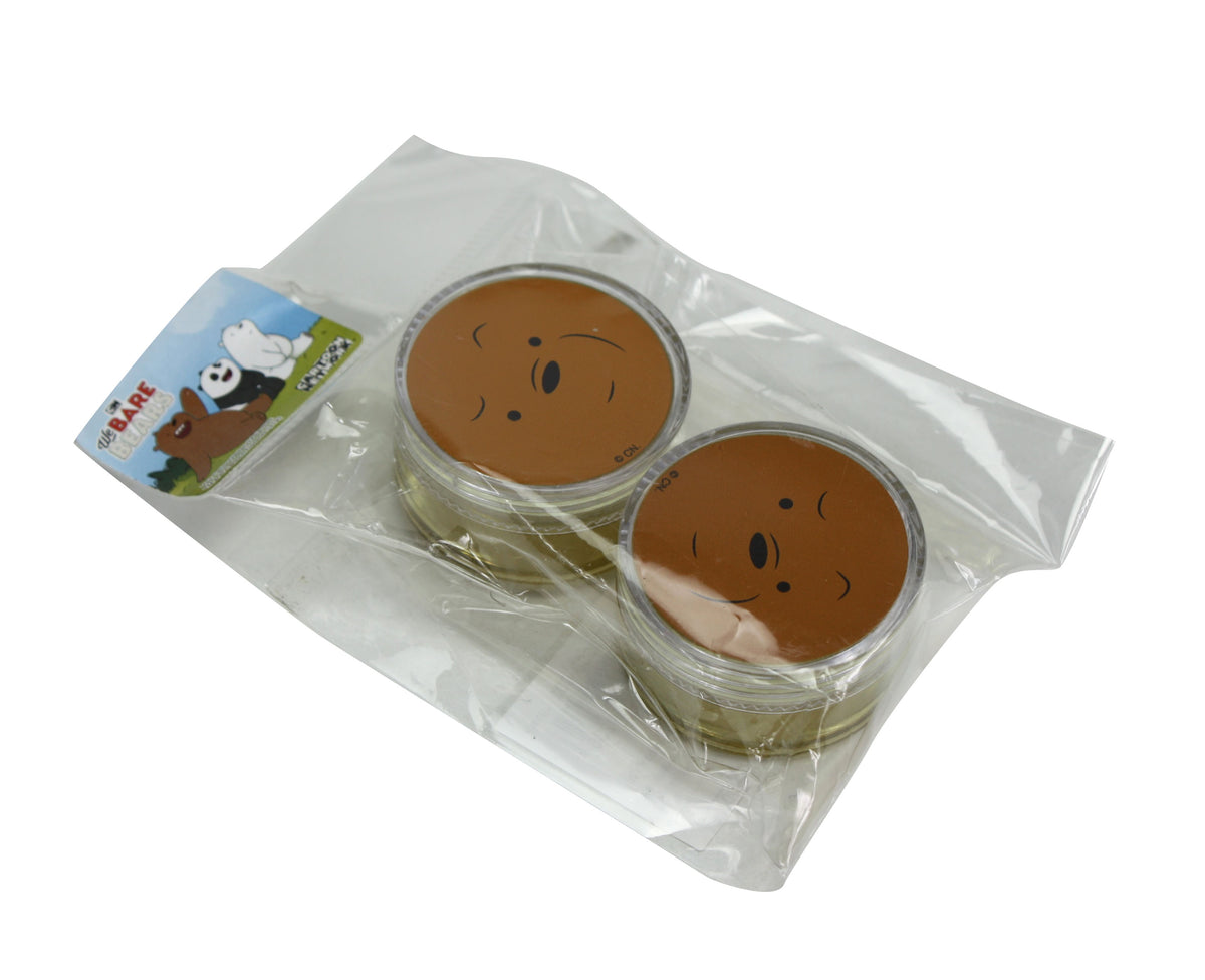 We Bare Bears Kids Sauce Pots for Lunchbox, Grizz. 2 Pack x 3.7cm. - farangshop-co