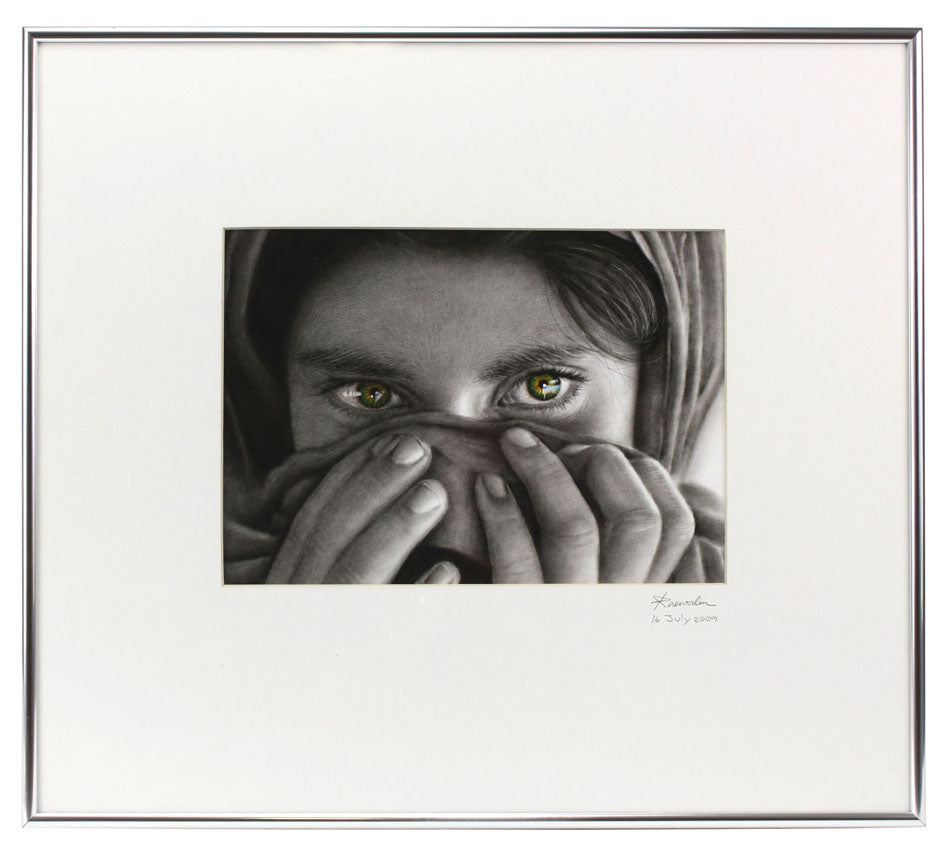 The Eyes by Kaewalin, Original Drawing, landscape style - farangshop-co