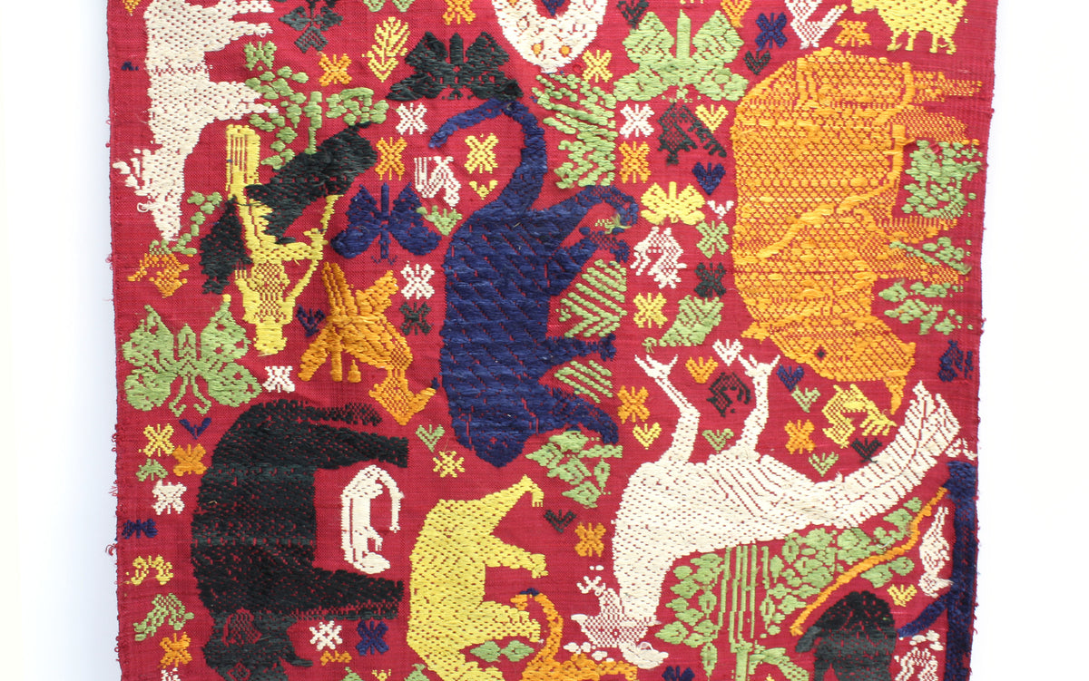 Handwoven Laos Silk hanging 185cm, LA1 - farangshop-co