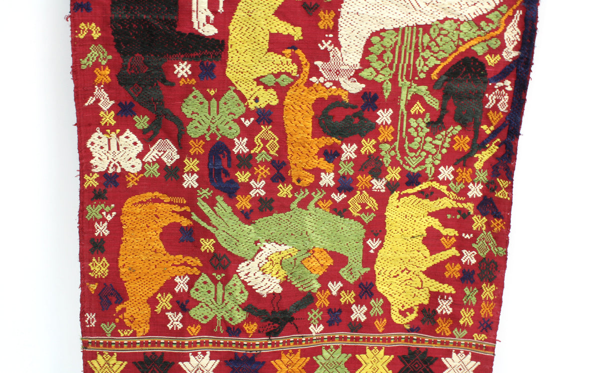 Handwoven Laos Silk hanging 185cm, LA1 - farangshop-co