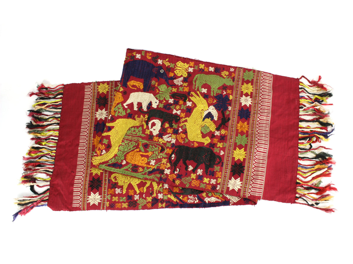 Handwoven Laos Silk hanging 185cm, LA1 - farangshop-co