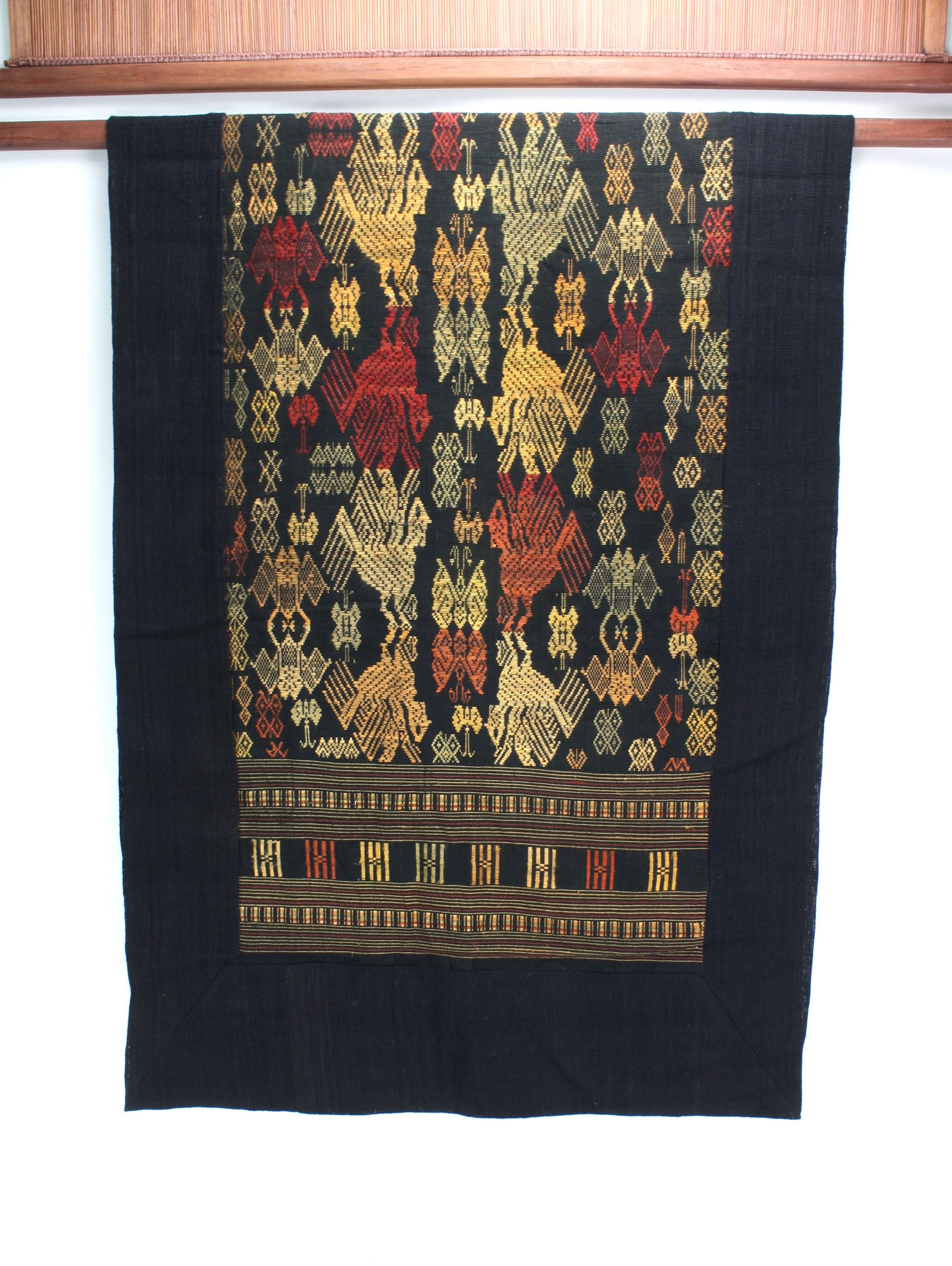 Handwoven Laos Silk hanging - table runner 165cm, LA2. - farangshop-co