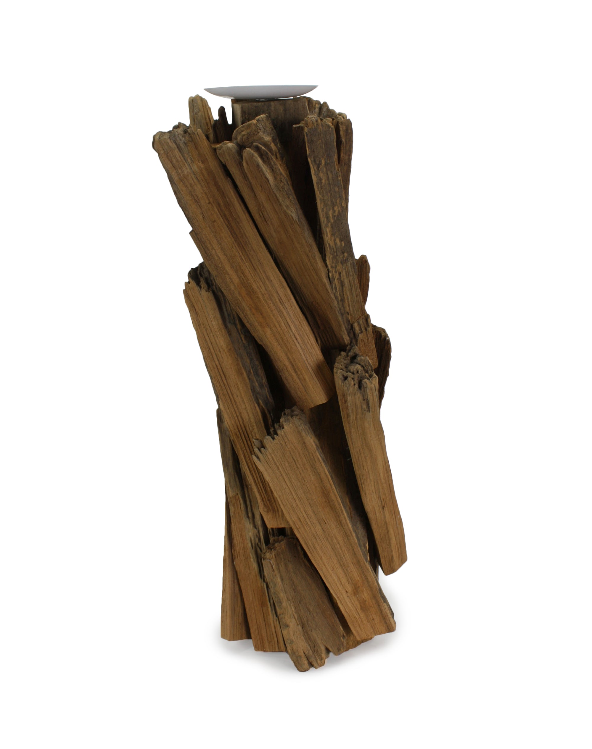 Large driftwood candle holders: 3 sizes available. - farangshop-co