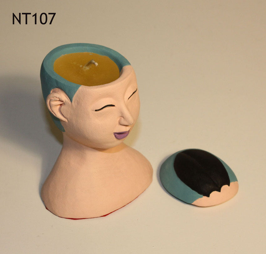 Little Heads candle holders - every one unique - farangshop-co