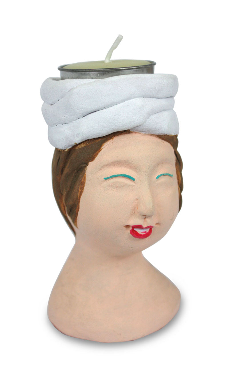 Little Heads candle holders - every one unique - farangshop-co