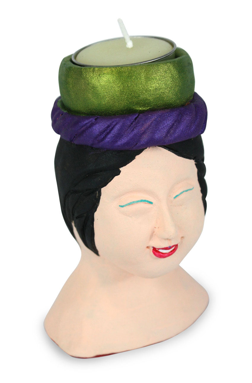 Little Heads candle holders - every one unique - farangshop-co