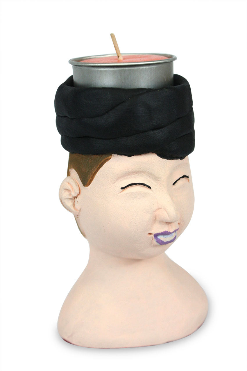 Little Heads candle holders - every one unique - farangshop-co