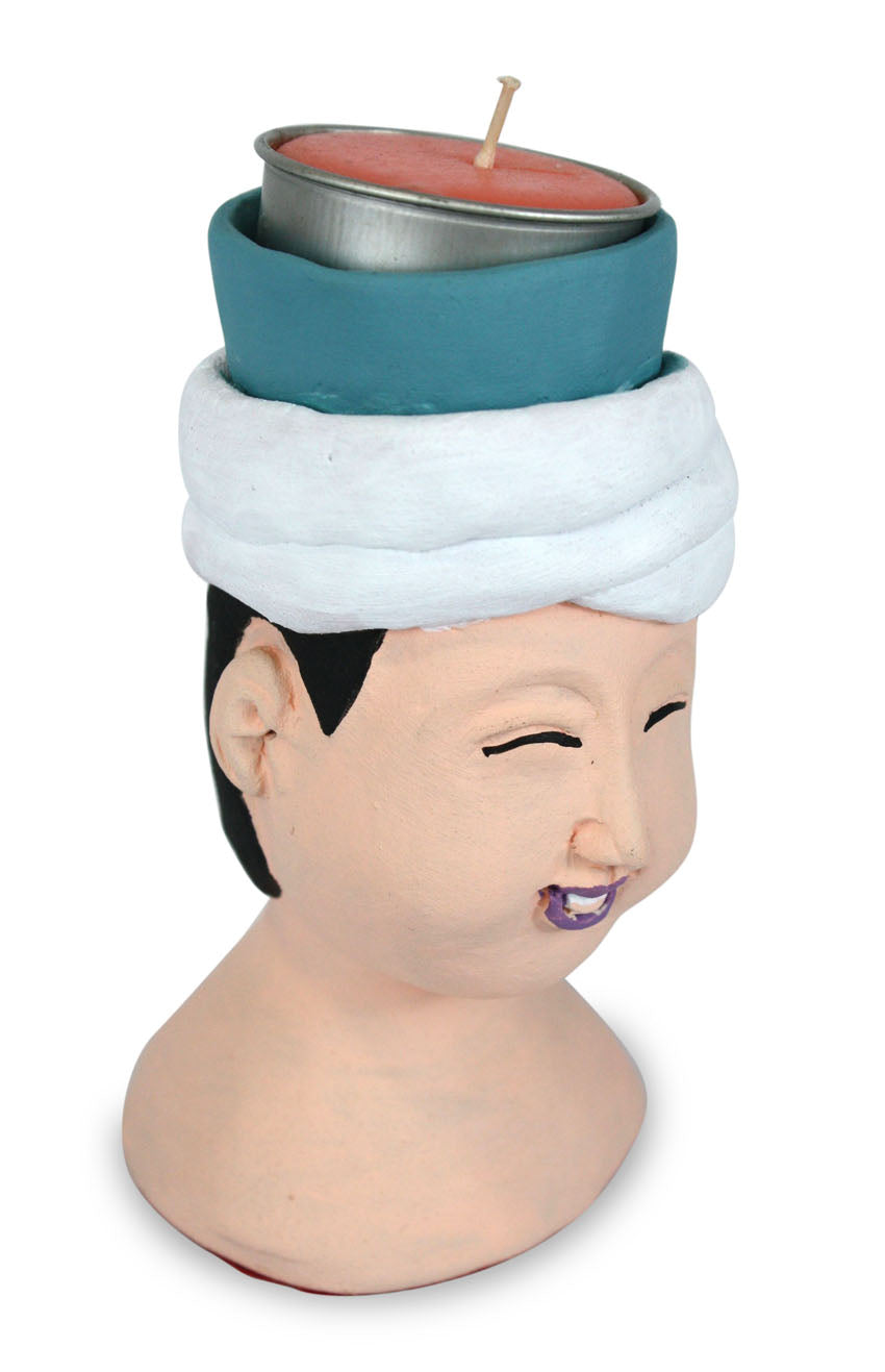 Little Heads candle holders - every one unique - farangshop-co