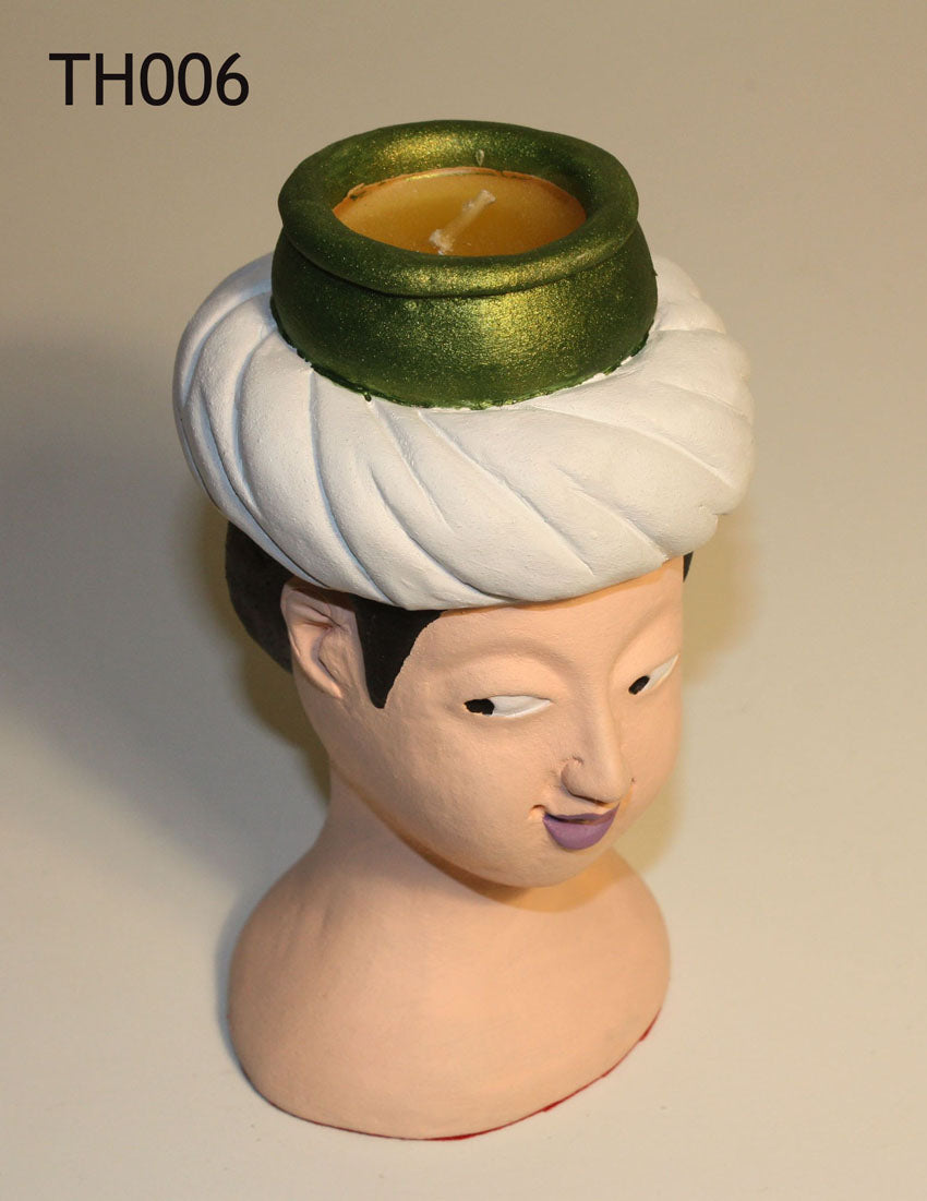 Little Heads candle holders - every one unique - farangshop-co