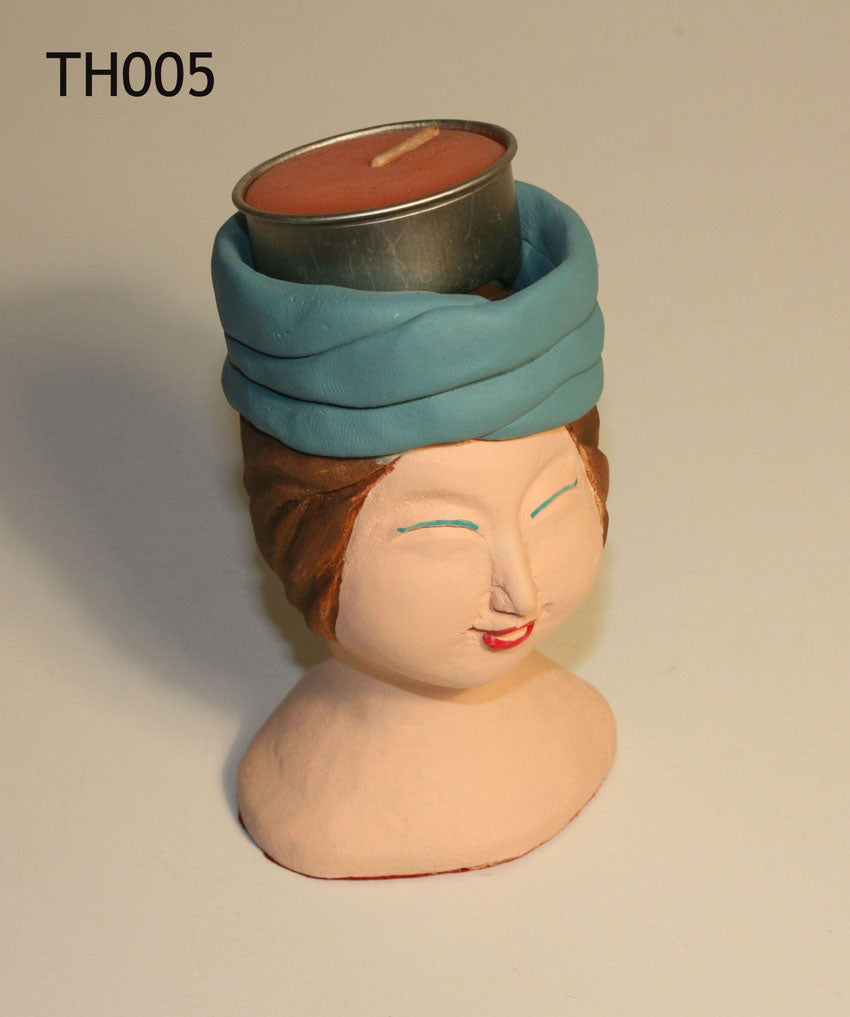 Little Heads candle holders - every one unique - farangshop-co