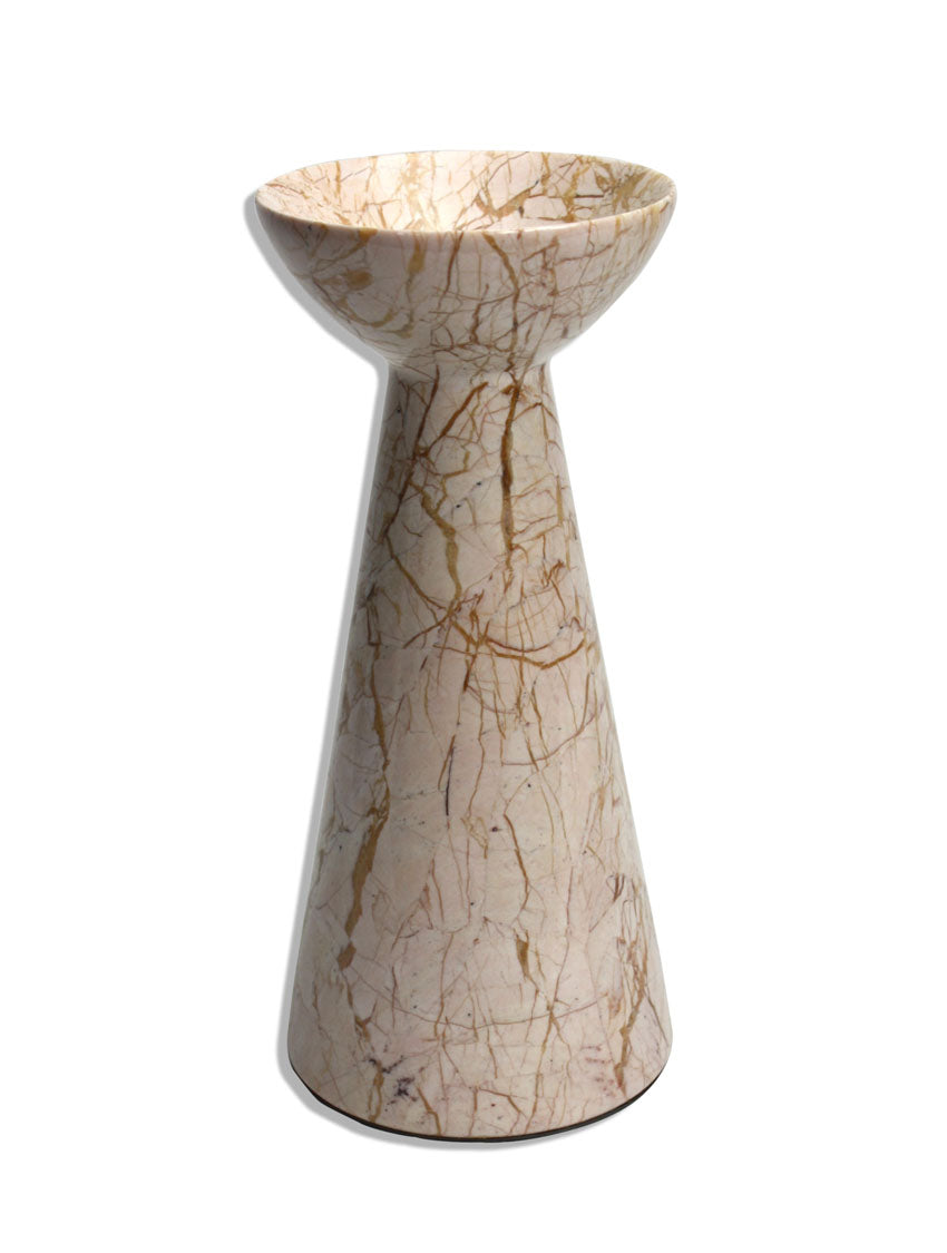 Marble candle holders, Thai - medium size - farangshop-co