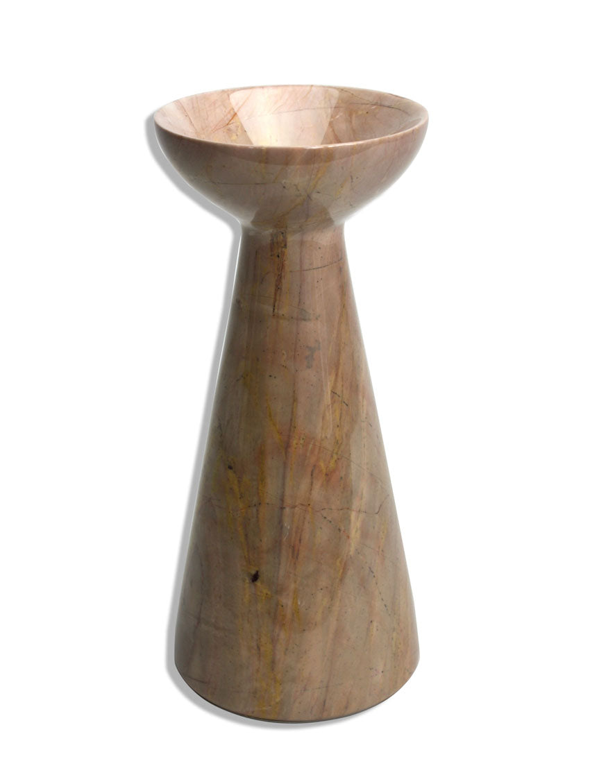 Marble candle holders, Thai - medium size - farangshop-co