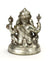 Thai Silver Metal Seated Ganesh Statue, Approx 11cm high, Style GX4 - farangshop-co