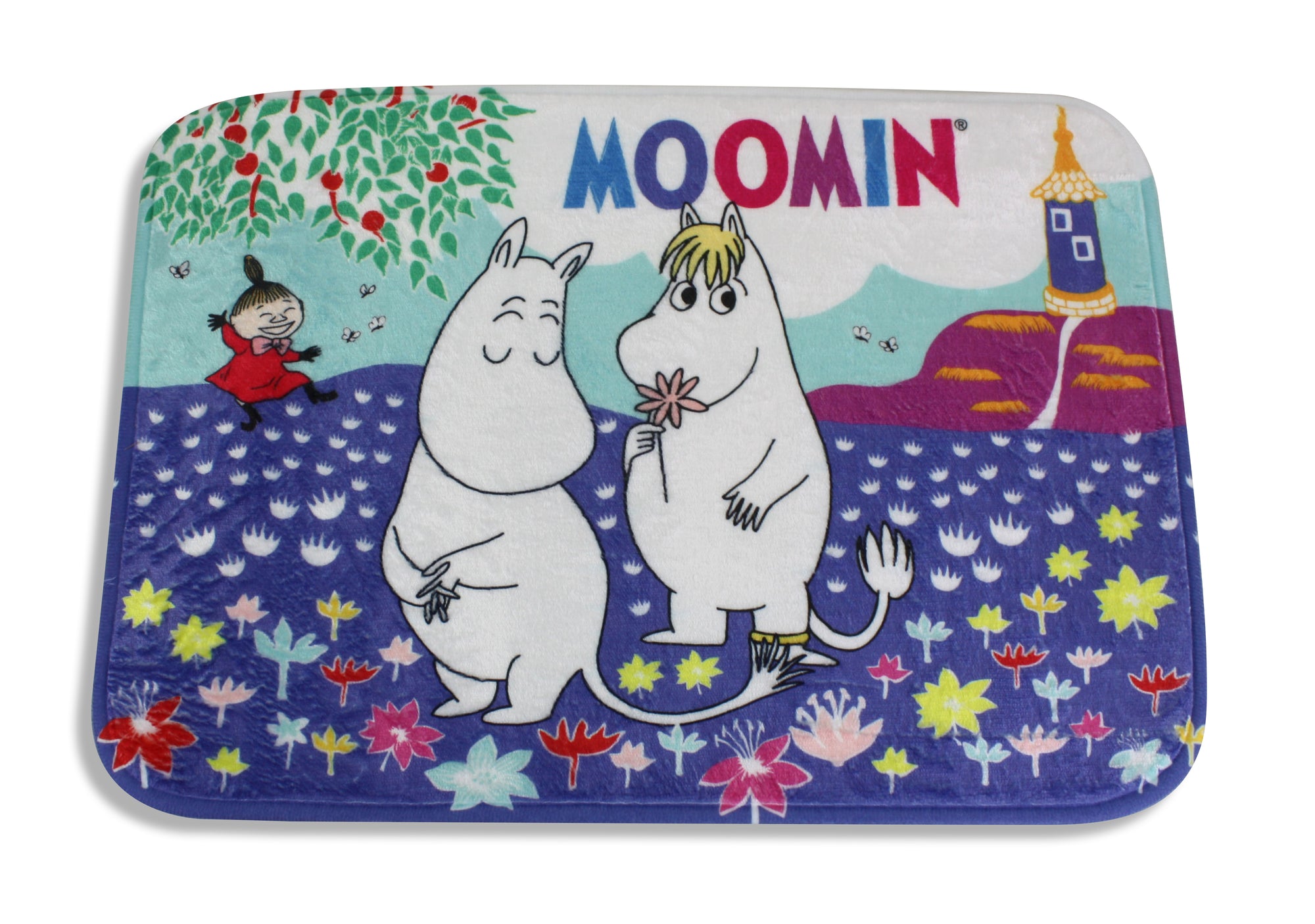 Moomin Bath Mat, Floor Mat 35cm x 50cm: Love is in the air. - farangshop-co