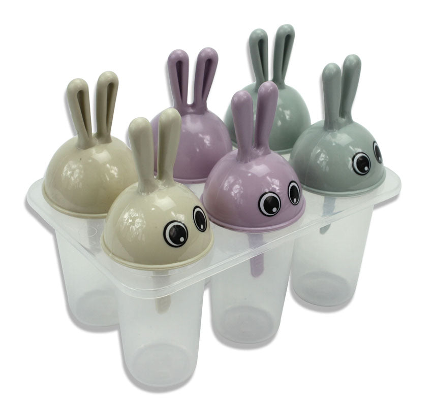 Rabbit Ice Lolly Maker Mold by Moshi Moshi, Pack of 6 - farangshop-co