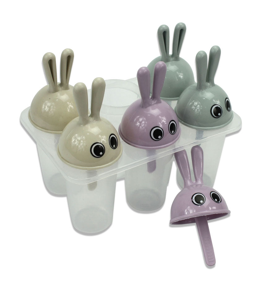 Rabbit Ice Lolly Maker Mold by Moshi Moshi, Pack of 6 - farangshop-co